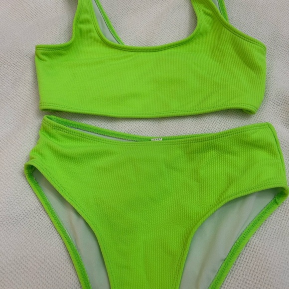 Neon Green Bikini Set - Picture 1 of 5